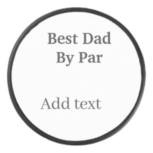 Bester Vater von par grau schwarzer Vatertag names Eishockey Puck