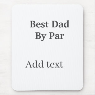 Bester Vater von Par grau schwarzer Vatertagsname Mousepad