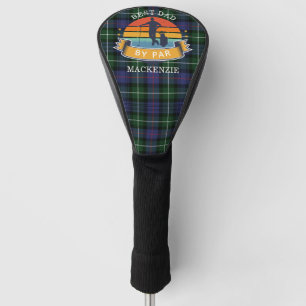 Bester Vater von Par Kariert MacKenzie Green Lila Golf Headcover