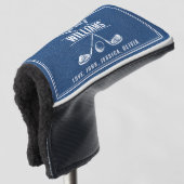 BESTER VATER VON PAR Leder Leder Ledersünder Golfs Golf Headcover (3/4 Vorderseite)