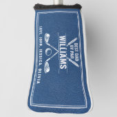 BESTER VATER VON PAR Leder Leder Ledersünder Golfs Golf Headcover (Rotieren 90)