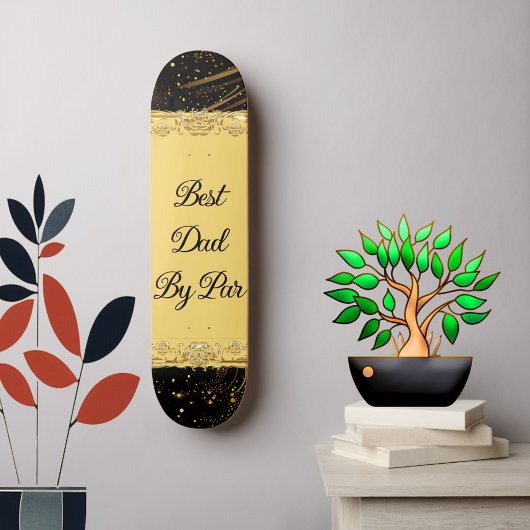 Bester Vater von Par Moderne Kalligraphie, seidig Skateboard