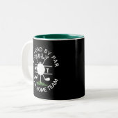 BESTER VATER VON PAR-MONOGRAMM ZWEIFARBIGE TASSE (Vorderseite Links)