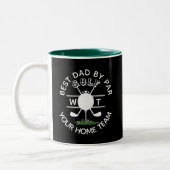 BESTER VATER VON PAR-MONOGRAMM ZWEIFARBIGE TASSE (Links)