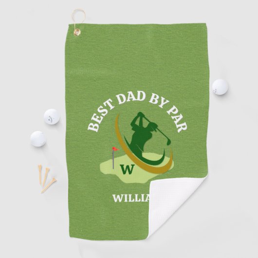 Bester Vater von Par Personalisiert Herren Golf Ha Golfhandtuch (Insitu)