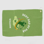 Bester Vater von Par Personalisiert Herren Golf Ha Golfhandtuch (Horizontal)