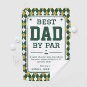 Bester Vater von Par Personalisiertes Golfhandtuch (Insitu)