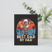 Bester Vater von Par Postkarte (Stehend Vorderseite)