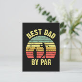 Bester Vater von Par Postkarte (Stehend Vorderseite)