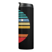 Bester Vater von Par Rainbow & Black Thermosbecher (Nach rechts gedreht)