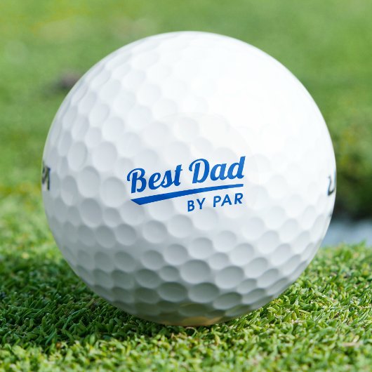 Bester Vater von Par Vatertag Geschenk blau Golfball