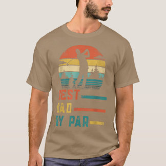 Bester Vater von Par Vatertag Geschenk Daddy Golf T-Shirt