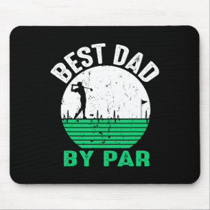 Bester Vater von Par zum Vatertag Golfen Golf Tees Mousepad