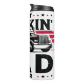 Bester Vater von Truckin jemals in Amerika Thermosbecher (Nach rechts gedreht)