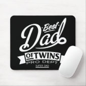 Bester Vater von Twins Pro Dept. Super Vater Mousepad (Mit Mouse)