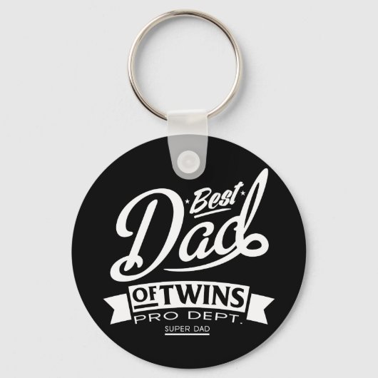 Bester Vater von Twins Pro Dept. Super-Vater Schlüsselanhänger (Vorderseite)
