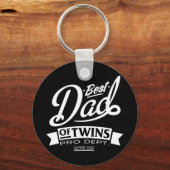 Bester Vater von Twins Pro Dept. Super-Vater Schlüsselanhänger (Vorderseite)