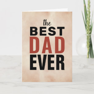 Bester Vater Wasserfarbe-Typografie Vatertag Karte