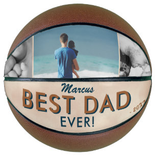 Bester Vater Wasserfarbe Vater`s 3-Tage-Foto-Colla Basketball
