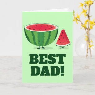 Bester Vater Watermelon Frucht Ernährungstag des V Karte