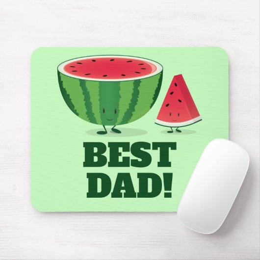 Bester Vater Watermelon FruchtMelon Mousepad (Mit Mouse)