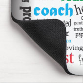 Bester Vater Word Cloud Mousepad (Ecke)