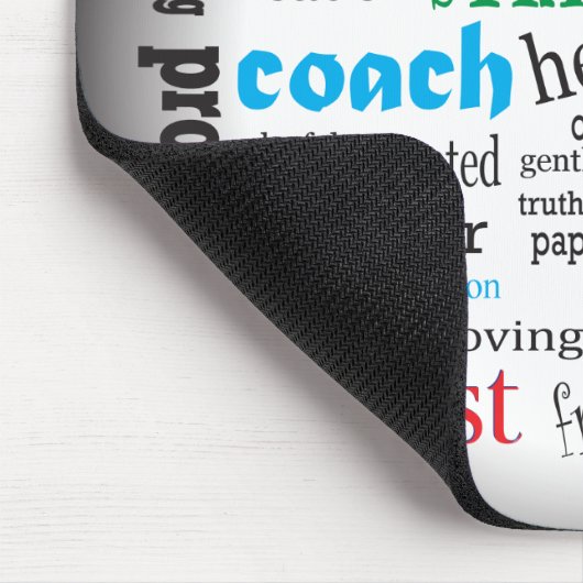 Bester Vater Word Cloud Mousepad (Ecke)