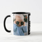 Bester Vater Zwei Foto Back Tasse (Links)