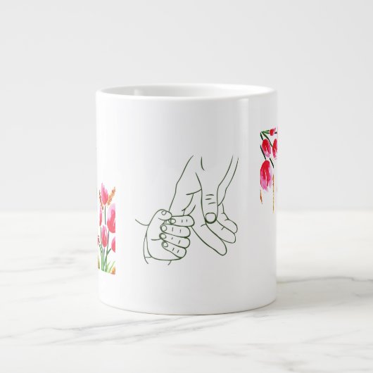 Bester Vatertag Geschenk Jumbo-Tasse (Vorderseite)