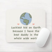 Bester Vati in der ganzen weiten Welt Mousepad (Mit Mouse)