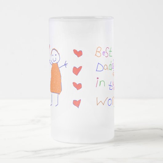 Bester Vati in der Welt Mattglas Bierglas (Mittel)