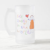 Bester Vati in der Welt Mattglas Bierglas (Links)