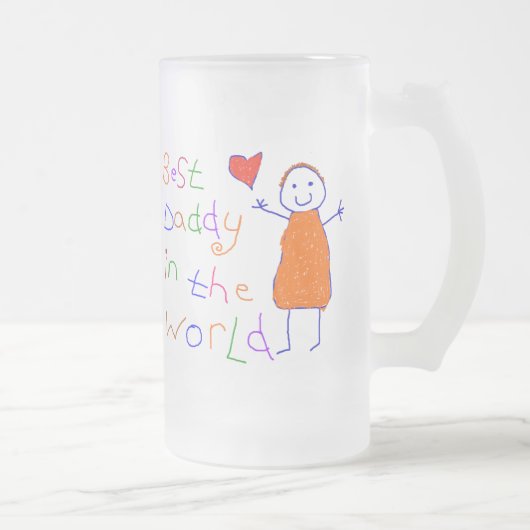 Bester Vati in der Welt Mattglas Bierglas (Rechts)