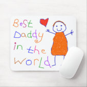 Bester Vati in der Welt Mousepad (Mit Mouse)