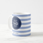 bester Vati überhaupt est. 2016 Kaffeetasse (Vorderseite Links)