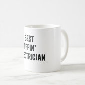 Bester verdammter Elektriker Kaffeetasse (VorderseiteRechts)
