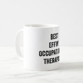 Bester verdammter Ergotherapeut Kaffeetasse (Vorderseite Links)