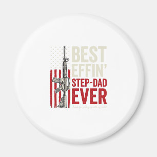 Bester verdammter Stiefvater ever Patrioten Vintag Magnet