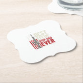 Bester verdammter Stiefvater überhaupt Patriotisch Untersetzer (angewinkelt)