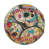 Bester Verkauf von Zucker-Schädelmuster Baseball (Vorderseite Links)