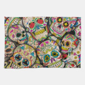 Bester Verkauf von Zucker-Schädelmuster Geschirrtuch (Horizontal)