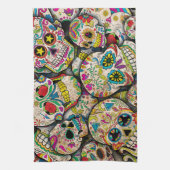 Bester Verkauf von Zucker-Schädelmuster Geschirrtuch (Vertikal)