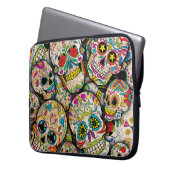Bester Verkauf von Zucker Schädelmuster Laptopschutzhülle (Vorderseite Links)