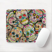 Bester Verkauf von Zucker-Schädelmuster Mousepad (Mit Mouse)