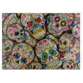 Bester Verkauf von Zucker-Schädelmuster Schneidebrett (Vorderseite)