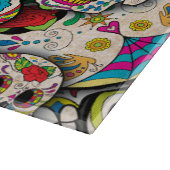 Bester Verkauf von Zucker-Schädelmuster Schneidebrett (Ecke)