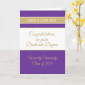 Bester Verkäufer! Doctorate Abschluss Card (Ph.D.) Karte (Gelbe Blume)