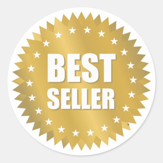 Bester Verkäufer Runder Aufkleber (Vorderseite)