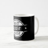 Bester Verlierer überhaupt weiß Kaffeetasse (VorderseiteRechts)