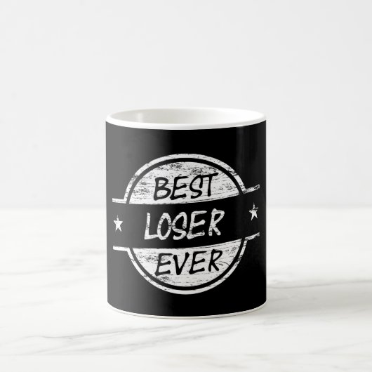 Bester Verlierer überhaupt weiß Kaffeetasse (Mittel)